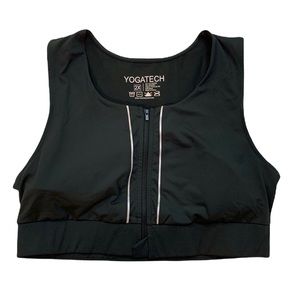 Yogatech Zip Front Sports Bra Size 2X NWT